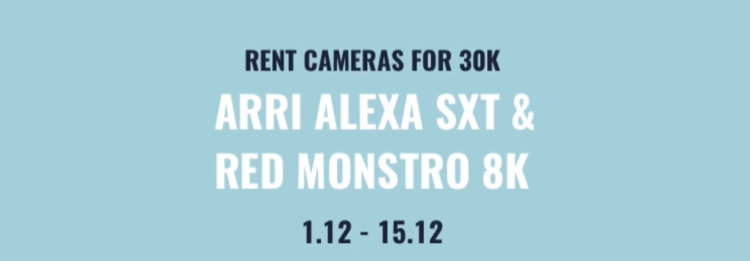 Rent Arri Alexa SXT and Red Monstro 8K for 30 thousand tenge
