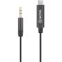 BOYA BY-K2 3.5mm TRS Male to USB Type-C 20cm Audio Adapter Cable